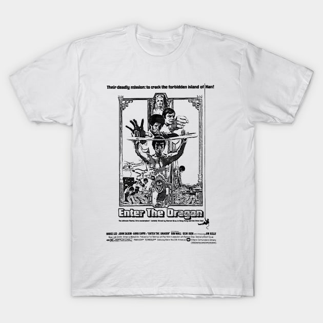 Enter The Dragon Movie Poster T-Shirt by ArtMofid